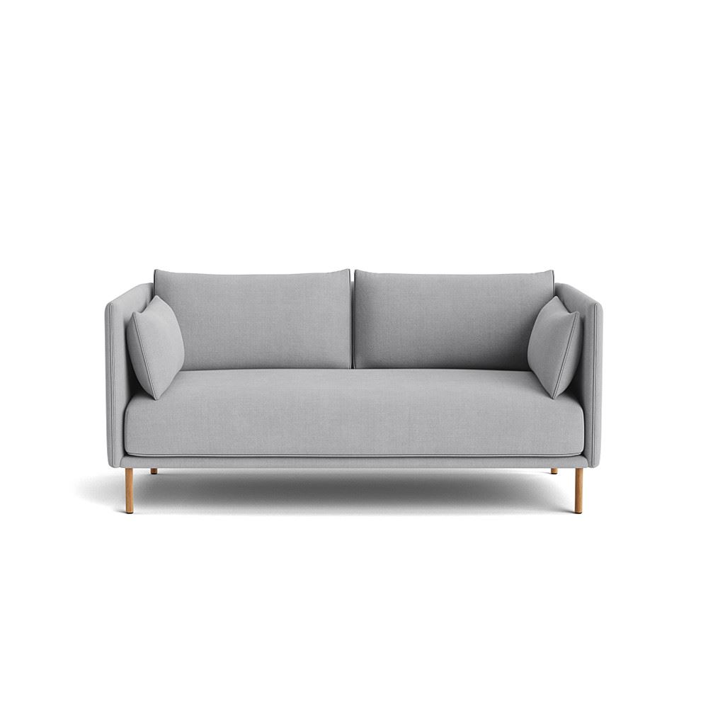 Silhouette 2 Seater Sofa Oiled Oak Legs Matching Piping With Linara 443