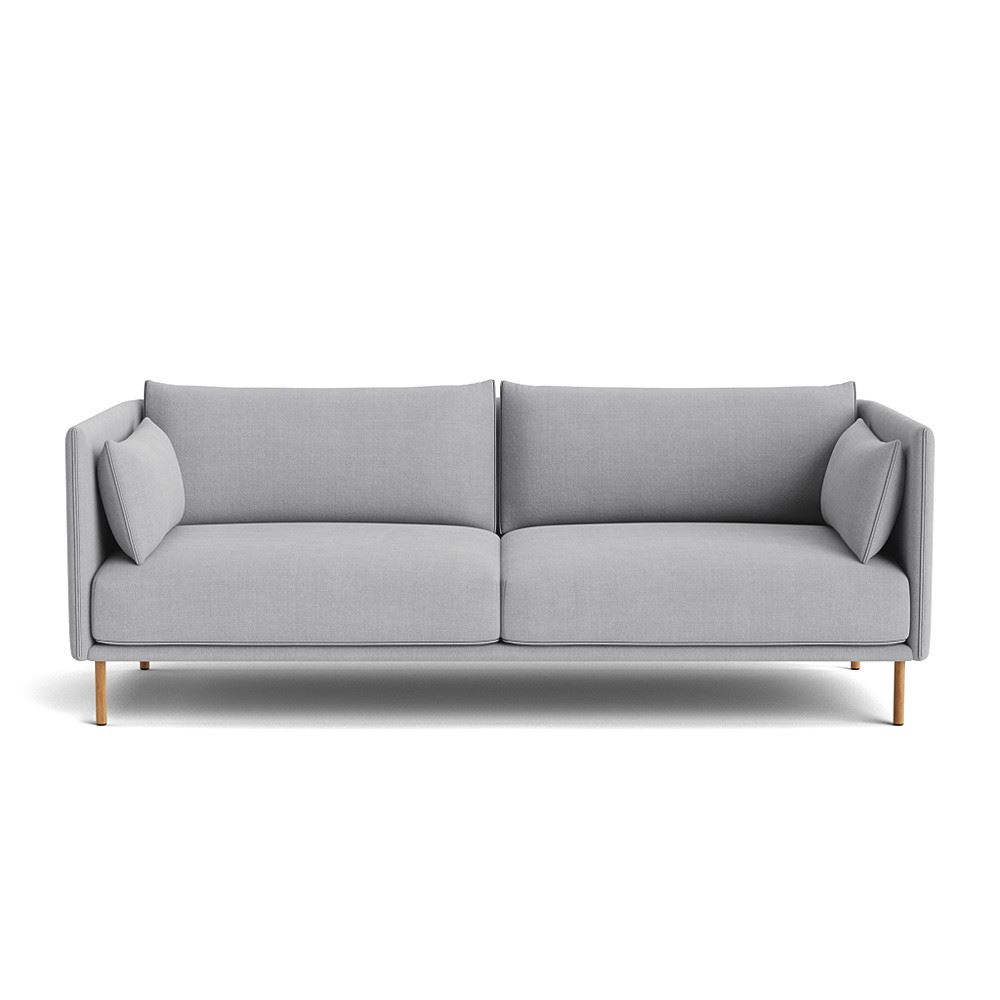 Silhouette 3 Seater Sofa Oiled Oak Legs Matching Piping With Linara 443
