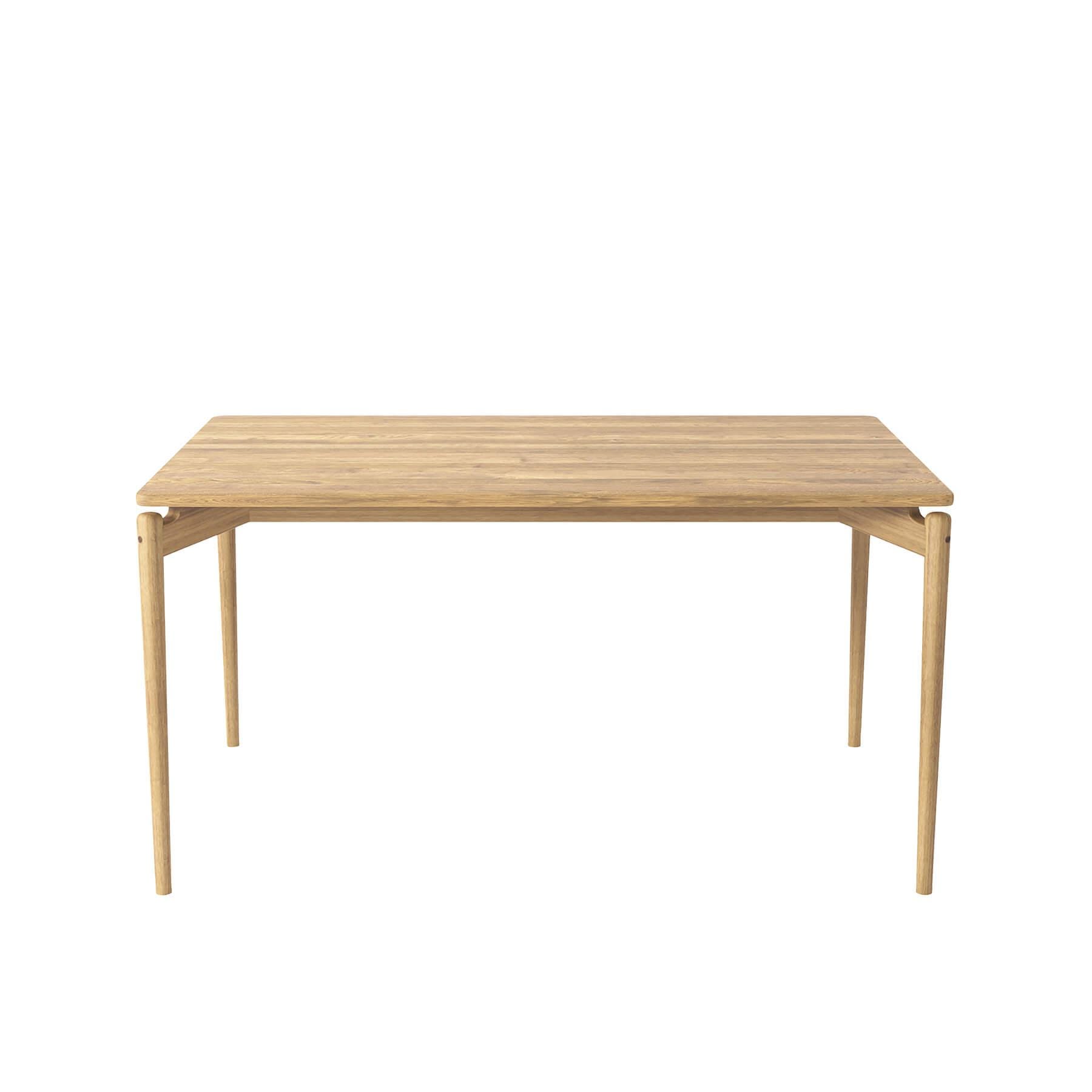 Bruunmunch Pure Dining Table 140cm Oak White Oil No Plates Light Wood Designer Furniture From Holloways Of Ludlow