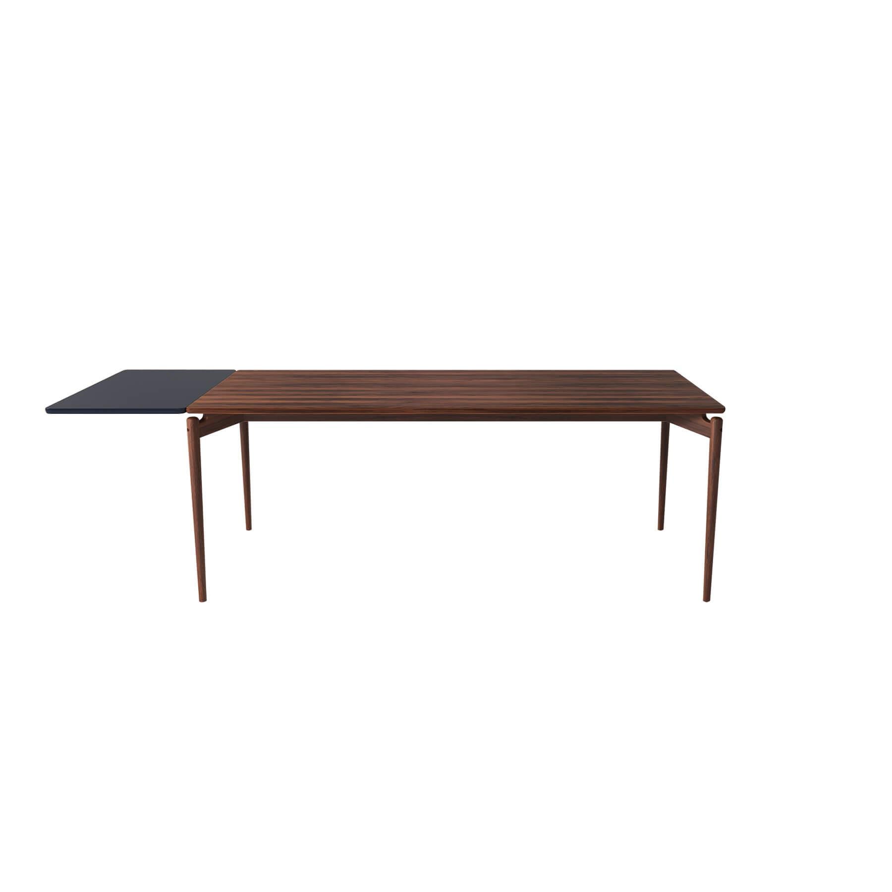 Bruunmunch Pure Dining Table 190cm Walnut Natural Oil 1 Black Plate Dark Wood Designer Furniture From Holloways Of Ludlow