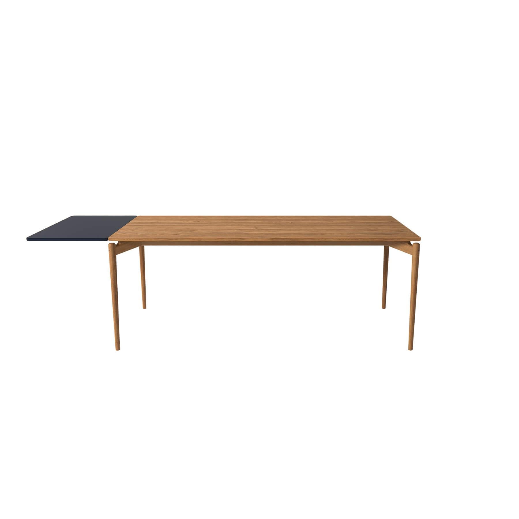 Bruunmunch Pure Dining Table 190cm Oak Natural Oil 1 Black Plate Light Wood Designer Furniture From Holloways Of Ludlow