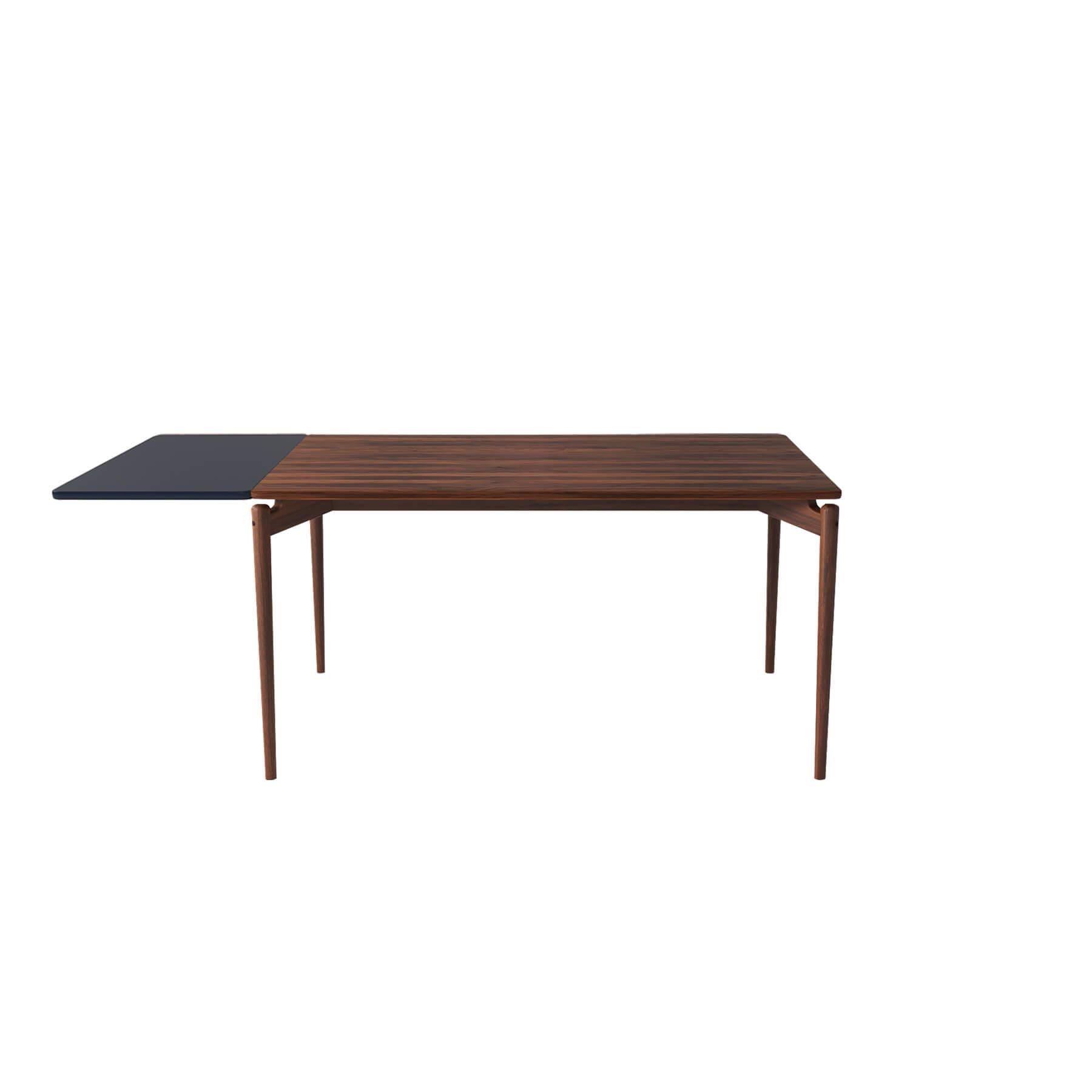 Bruunmunch Pure Dining Table 140cm Walnut Natural Oil 1 Black Plate Dark Wood Designer Furniture From Holloways Of Ludlow