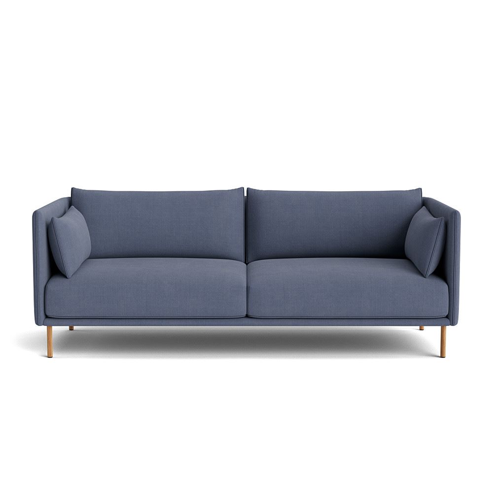 Silhouette 3 Seater Sofa Oiled Oak Legs Matching Piping With Linara 198