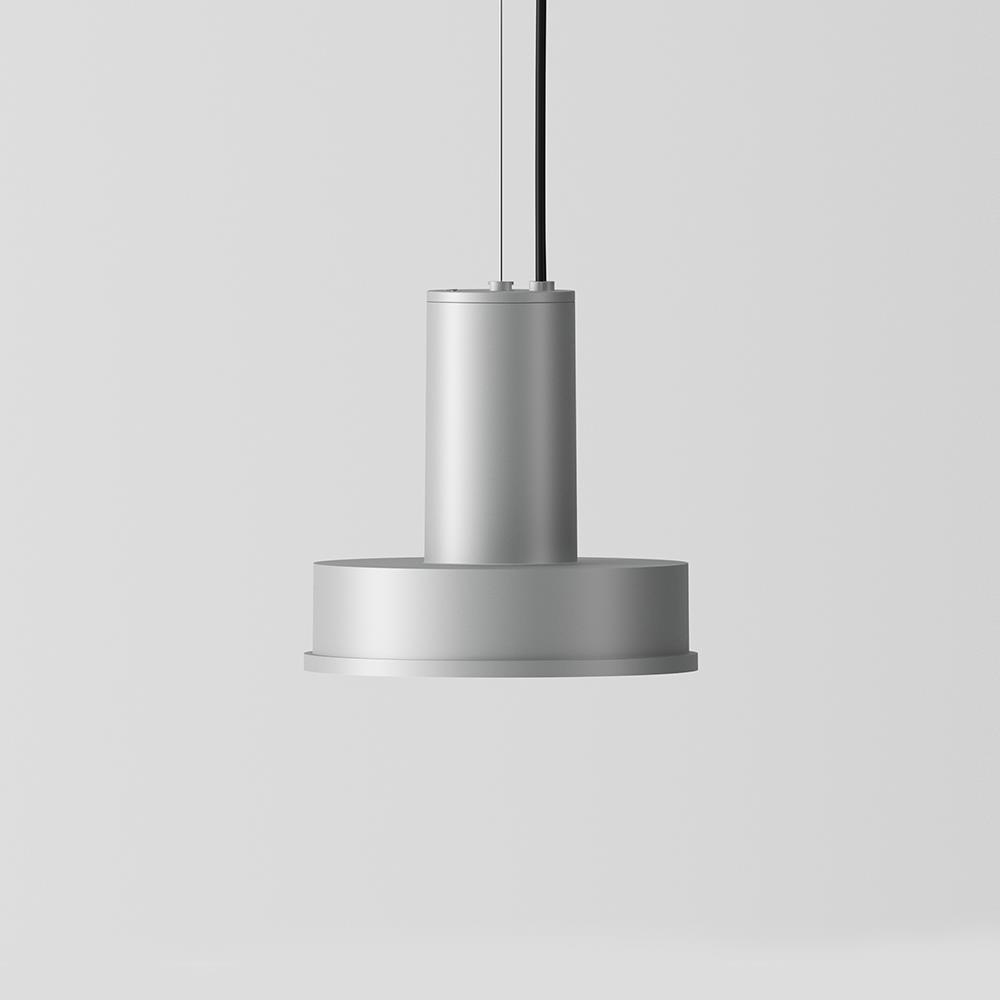 Santa Cole Arne Domus Pendant Arne S Domus Aluminium Grey Silver Designer Pendant Lighting