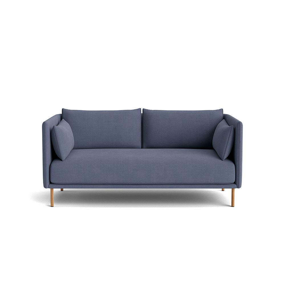 Silhouette 2 Seater Sofa Oiled Oak Legs Matching Piping With Linara 198