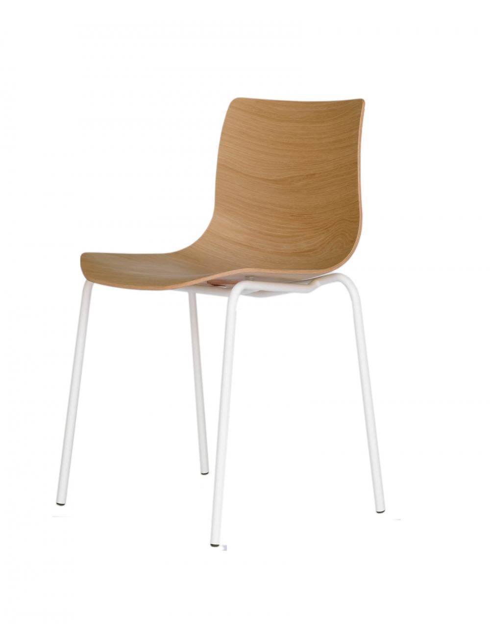 Loku Chair Tubular Base White Oak