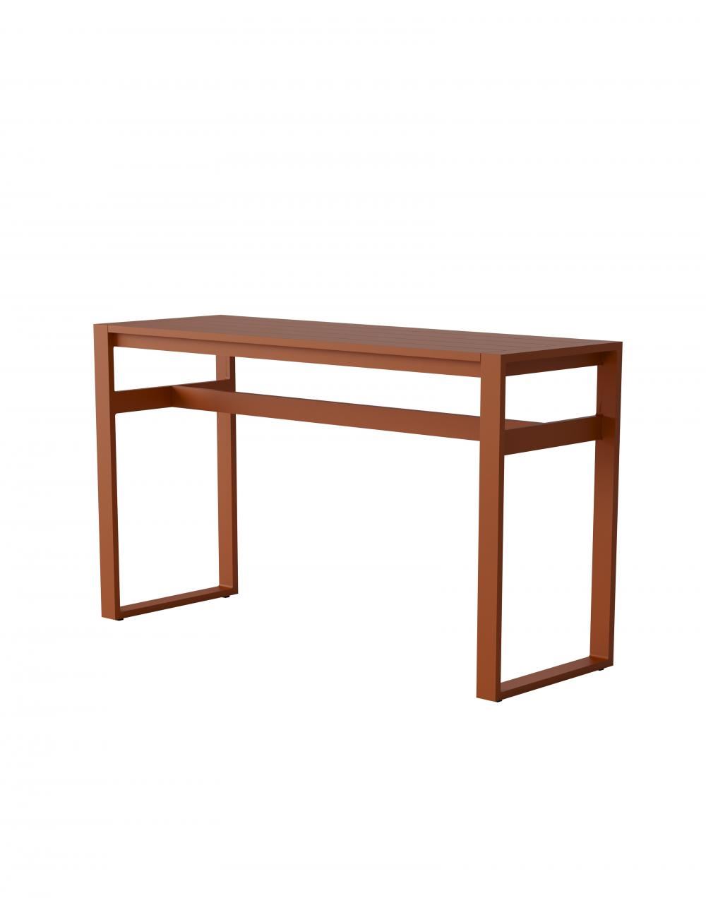 Eos Rectangular Bar Table Rust