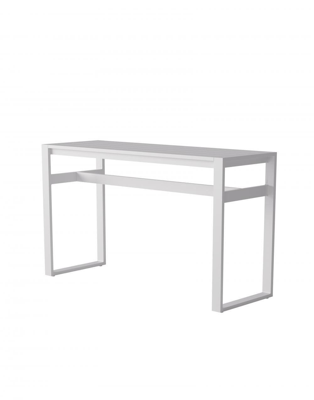 Eos Rectangular Bar Table White