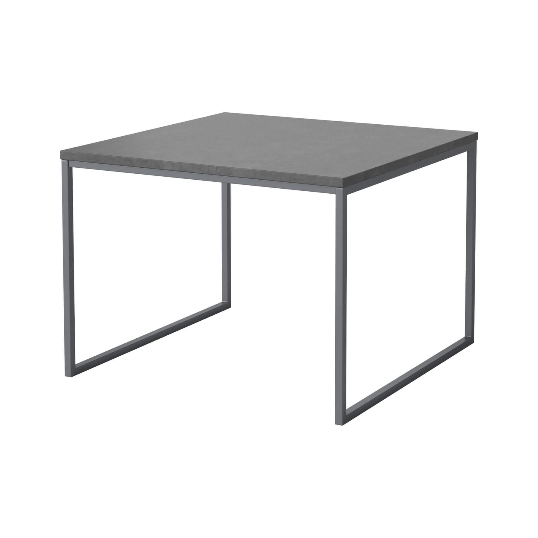 Bolia Como Coffee Table Dark Grey Concrete Dark Grey Steel Designer Furniture From Holloways Of Ludlow