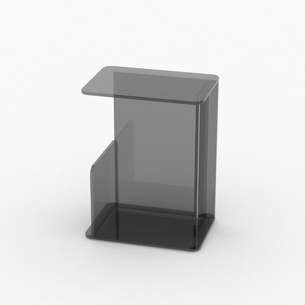 Lucent Side Table Small Smoke Glass