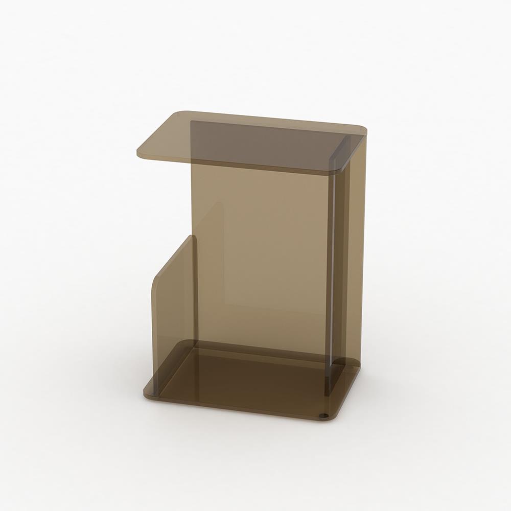 Lucent Side Table Small Bronze Glass