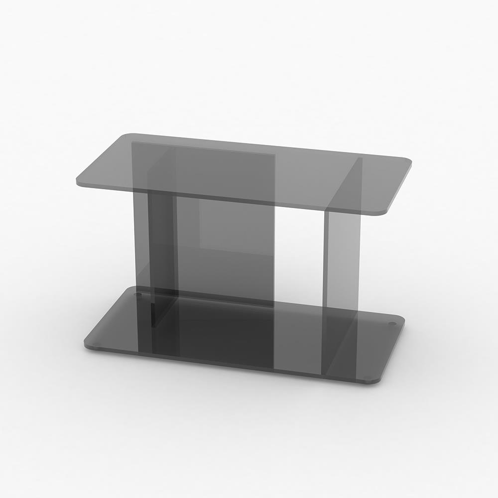 Lucent Side Table Large Smoke Glass
