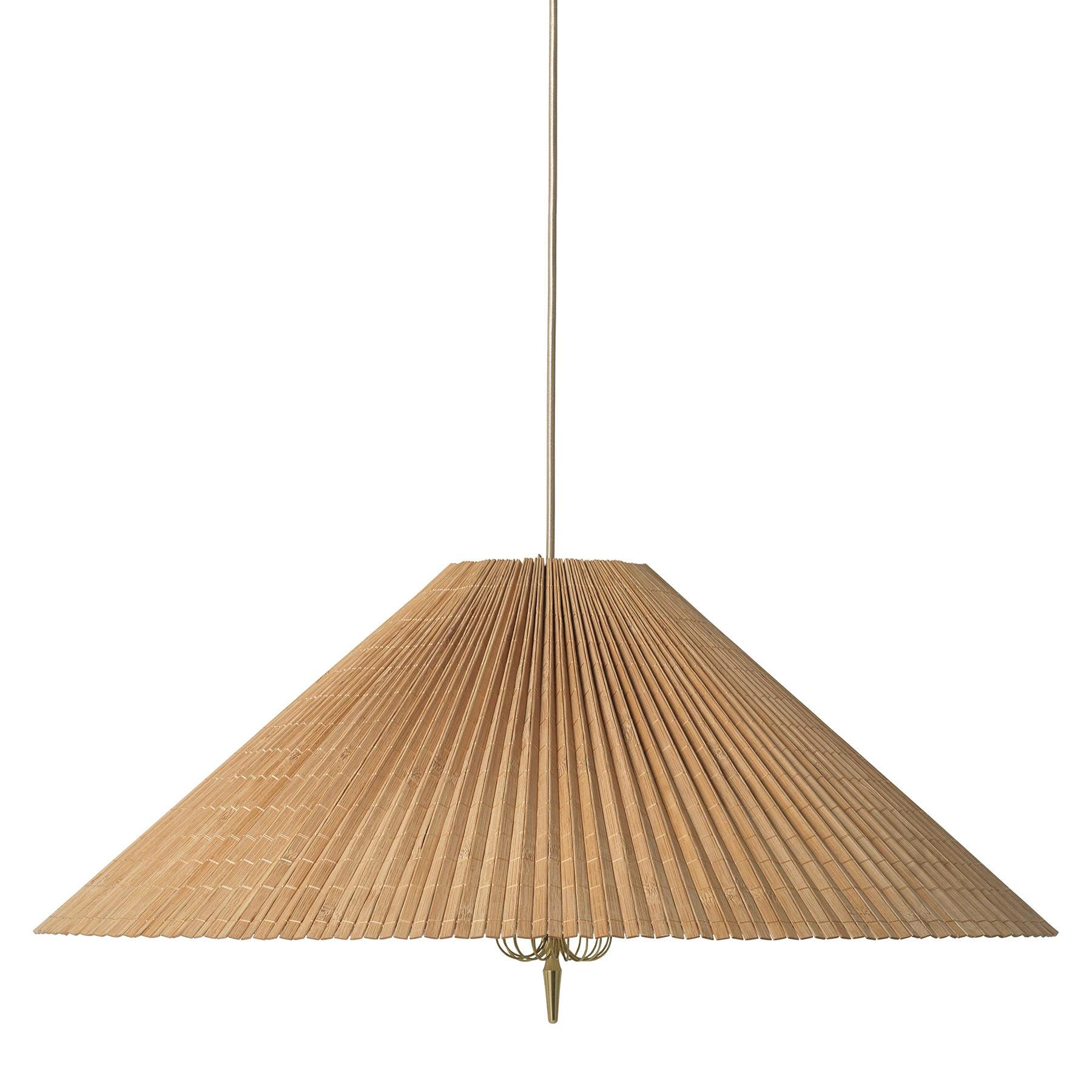 Gubi 1972 Pendant Light Diameter 62cm Bamboo Dark Wood Designer Pendant Lighting