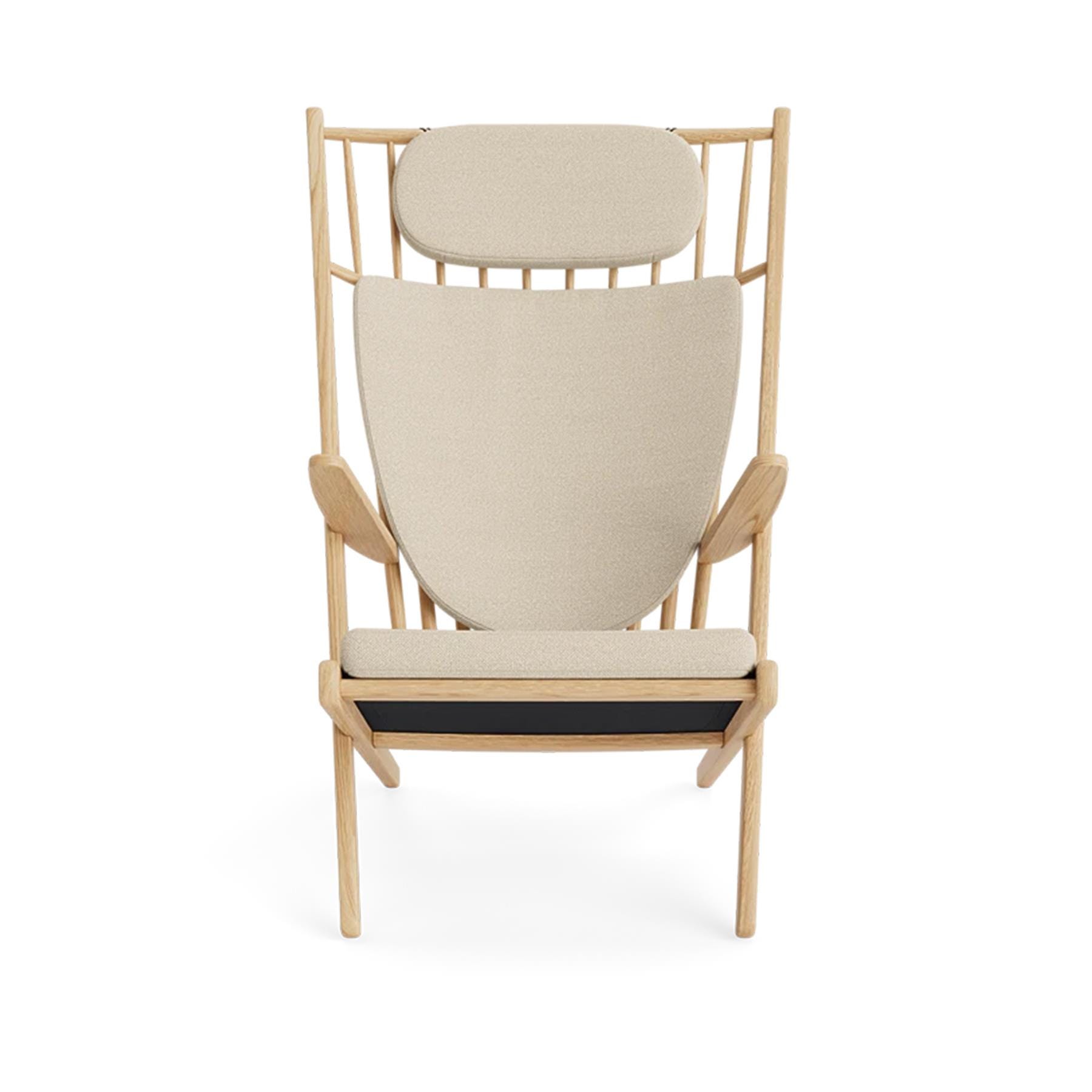 Make Nordic Goliat Armchair Oak Hallingdal 200 Cream Designer Furniture From Holloways Of Ludlow