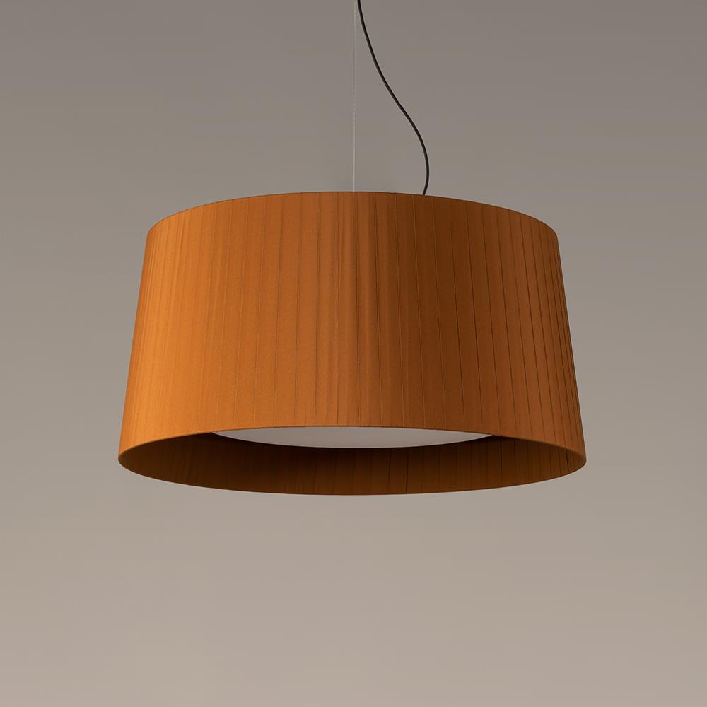 Santa Cole Gt7 Pendant Mustard Raw Colour Ribbon Satin Nickel Orange Designer Pendant Lighting