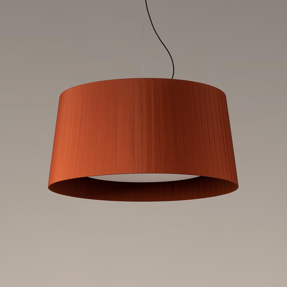 Santa Cole Gt7 Pendant Terracotta Raw Colour Ribbon Black Orange Designer Pendant Lighting