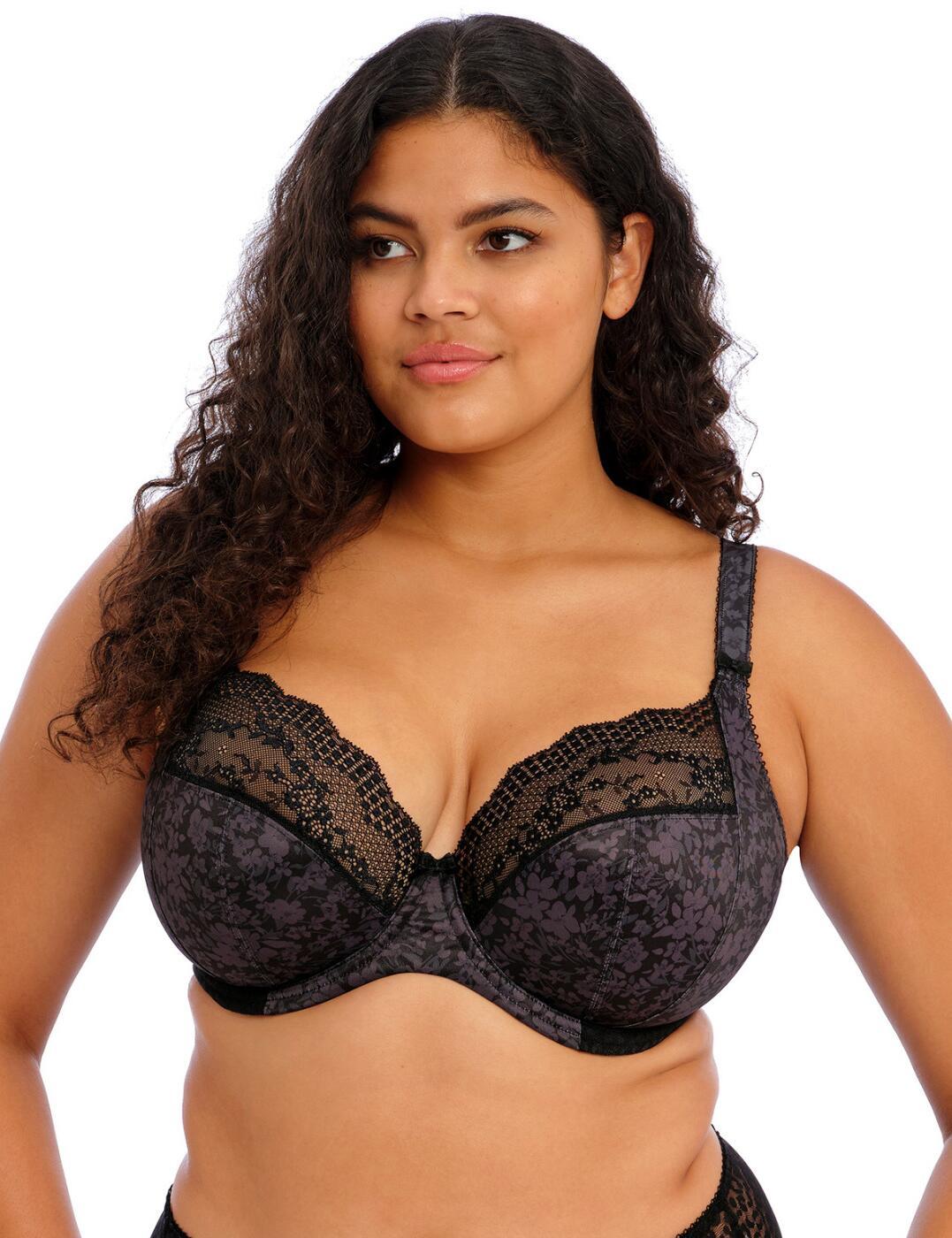 Introducing Elomi Lucie plunge bra, the perfect lingerie for any stylish woman. This beautiful bra is designed to ensure you look and feel fabulous, all day long. This piece features a plunging neckline to show off that beautiful silhouette, whilst 3-part cups provide shape and support for a truly flattering fit. The top part of the cups boasts delicate lace panels for a feminine look. You’ll also love the smooth material, decorated with a beautiful floral print which adds a sophisticated touch. Side support panels offer additional security to ensure the perfect shape, and, for added comfort, the bra is non-padded and underwired. Adjustable shoulder straps and a hook and eye back closure allow you to get the perfect fit, every time. And, if you’re looking for the complete look, matching briefs will complete your ensemble. Embrace your style with the Elomi Lucie plunge bra.  Plunging neckline 3-part cups Lace panels on the top part of the cups Smooth material decorated with a floral print Side support panels Non-padded Underwired Adjustable shoulder straps Hook and eye back closure Matching briefs available Country of origin: Sri Lanka Composition: 40% Polyamide &pipe; 19% Elastane &pipe; 41% Polyester Listed in UK sizes  61807-106996-1416499 4490 Plunge Bra