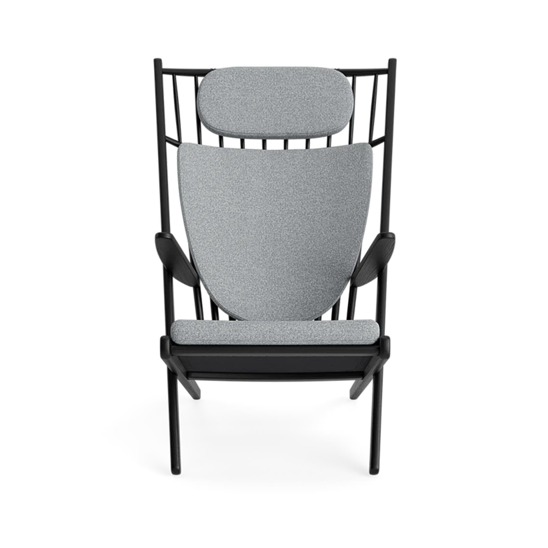 Make Nordic Goliat Armchair Black Oak Hallingdal 130 Grey Designer Furniture From Holloways Of Ludlow