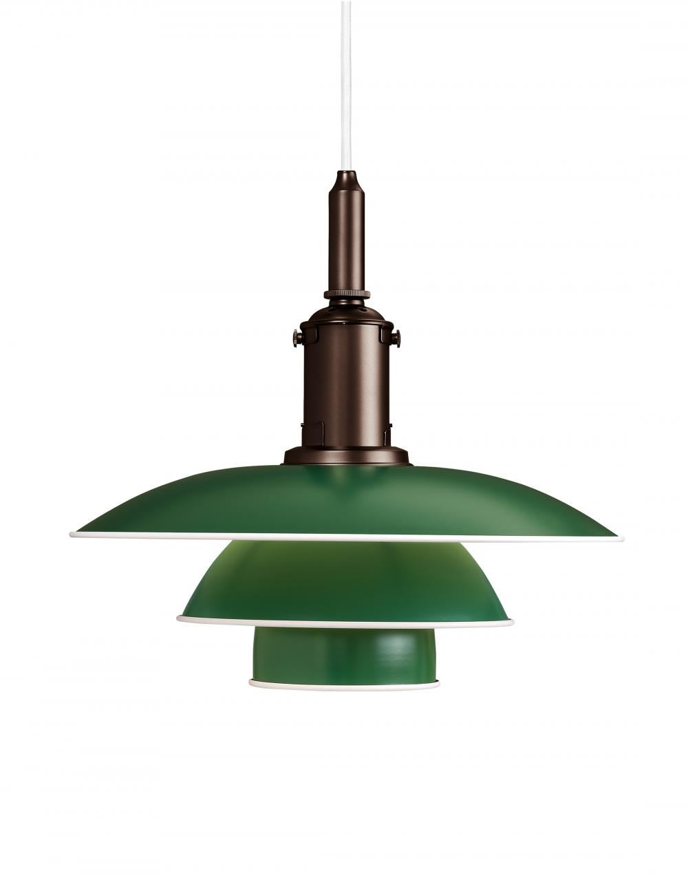 Louis Poulsen Ph 3 Metal Pendant Green Designer Pendant Lighting