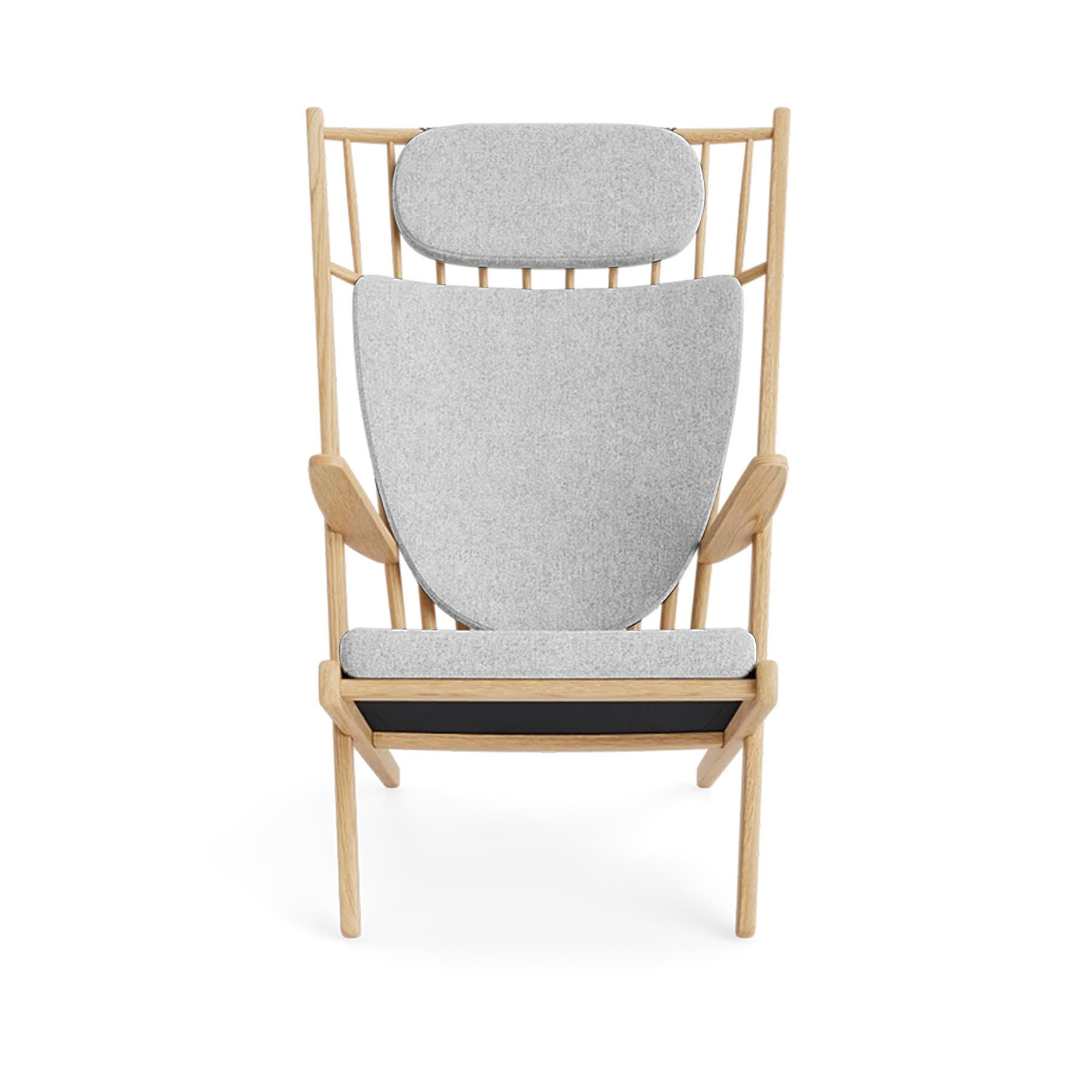 Make Nordic Goliat Armchair Oak Hallingdal 116 Grey Designer Furniture From Holloways Of Ludlow