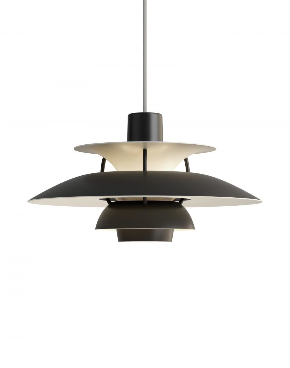 Louis Poulsen Ph 5 Mini Monochrome Pendant Black Designer Pendant Lighting