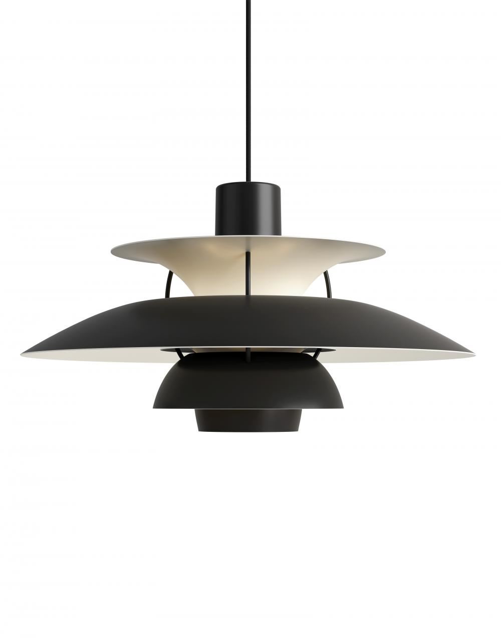 Louis Poulsen Ph 5 Monochrome Pendant Black Designer Pendant Lighting