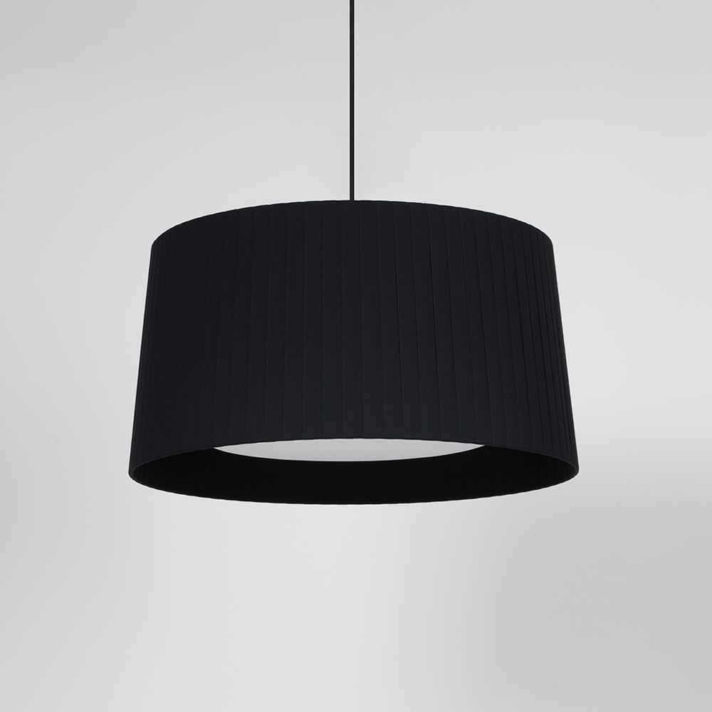 Santa Cole Gt5 Pendant Black Ribbon Single Black Canopy Black Flex Designer Pendant Lighting