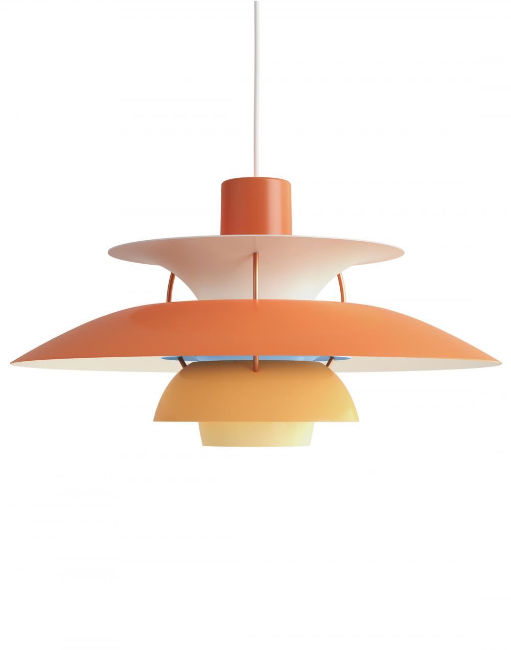 Louis Poulsen Ph 5 Pendant Hues Of Orange Designer Pendant Lighting