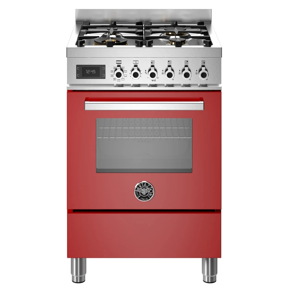 Bertazzoni Pro64l1erot Professional Dual Fuel Range Cooker