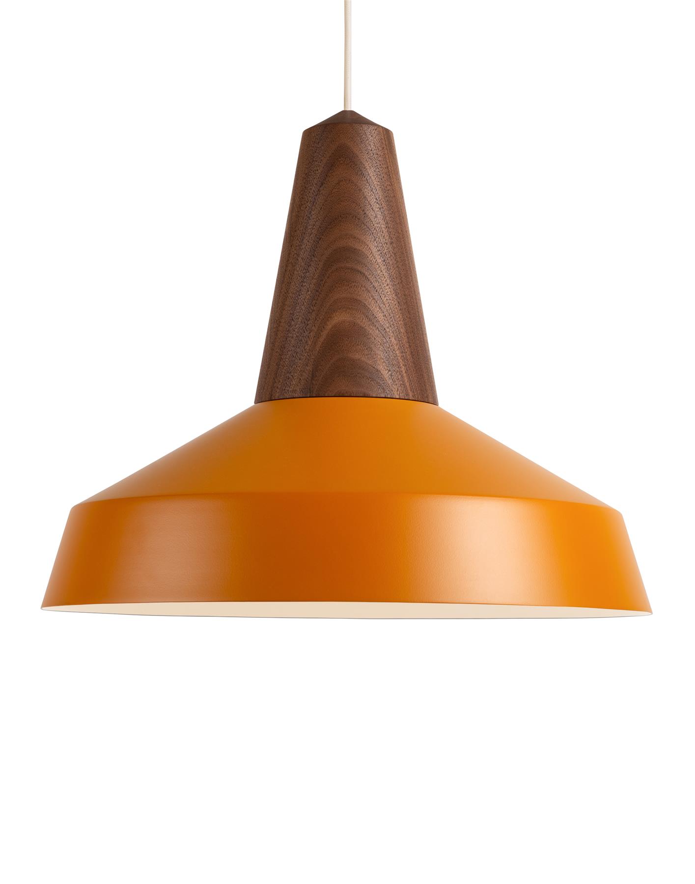 Eikon Circus Pendant Walnut Tumeric Orange Designer Pendant Lighting