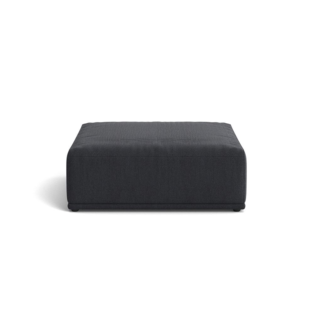 Connect Soft Modular Sofa Ottoman Plastic Black Rewool 198