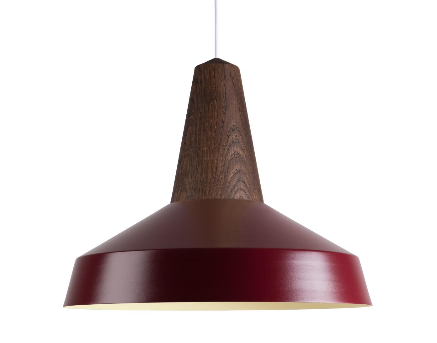 Eikon Circus Pendant Walnut Burgundy Red Designer Pendant Lighting