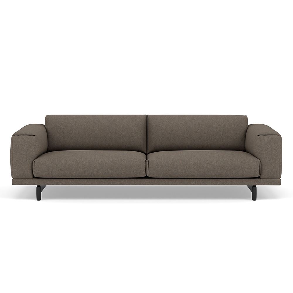 Rest Sofa 3seater Lacquered Oak Black Hallingdal 227