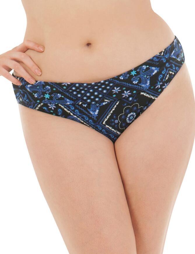 Combining quirky paisley print with a chic and sexy shape, the Free Spirit range by Curvy Kate is sure to turn heads this season! Excelling in comfort, this bikini brief features a highly popular fold-over design, so you can look and feel your best!  Chic and sexy, feminine design Beautiful and quirky print adorns the bikini brief Comfortable and contemporary fit and feel Offers good rear coverage Easy to wear Popular fold-over design Composition of shell:- 80% Nylon &pipe; 20% Lycra Composition of Lining:- 91% Nylon &pipe; 9% Elastane  Listed in UK sizes  29969-55578-741607 CS4325 Fold-Over Bikini Brief