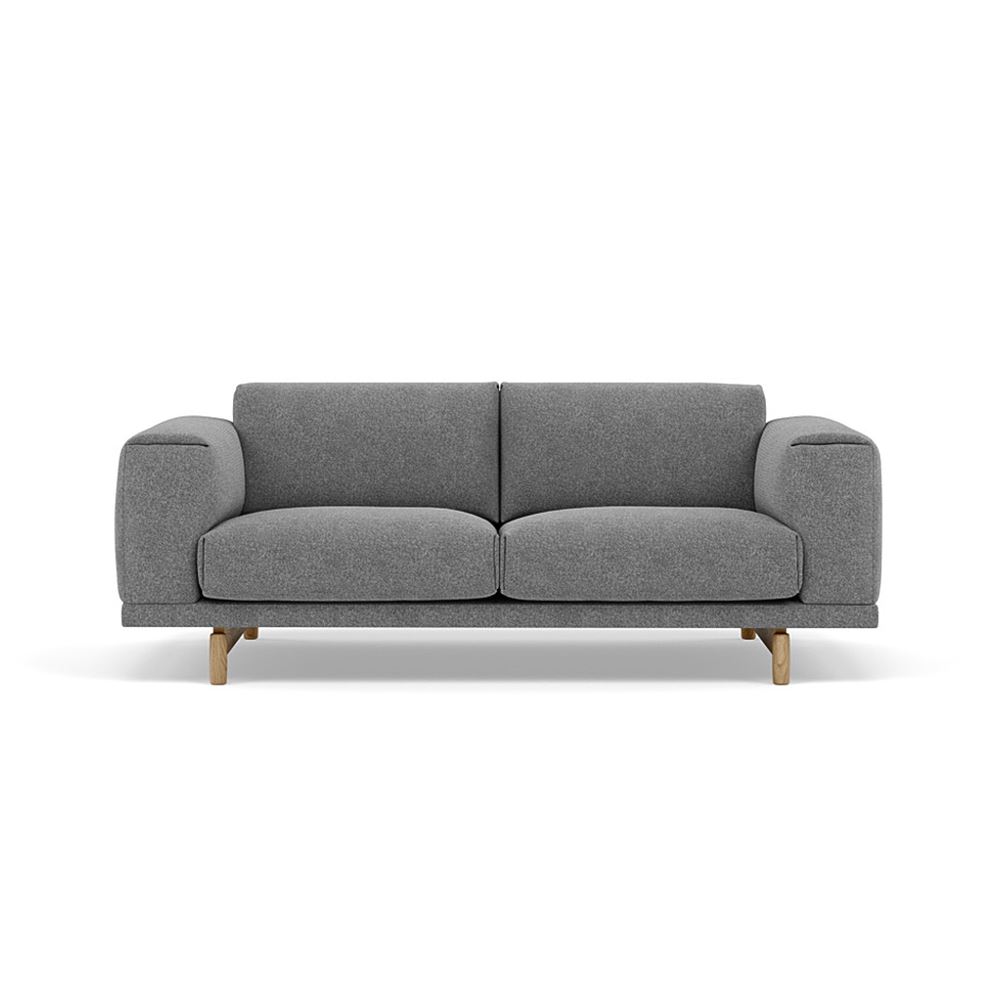 Rest Sofa 2seater Lacquered Oak Oak Hallingdal 166