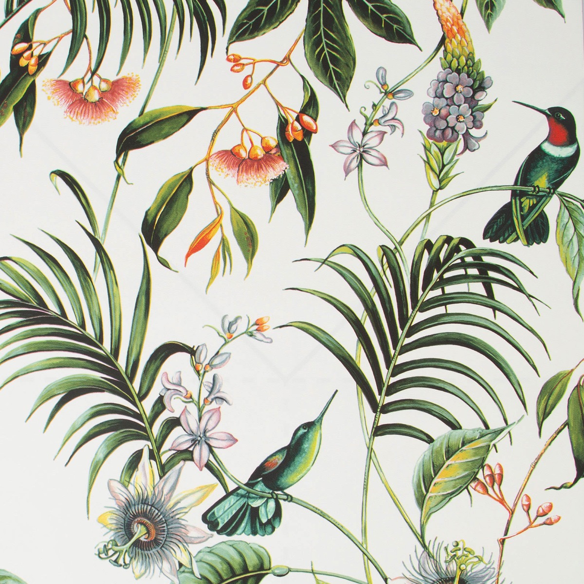 Adilah Floral Wallpaper White Super Fresco Easy 106975