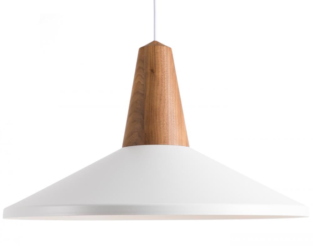 Eikon Shell Pendant Walnut White Designer Pendant Lighting