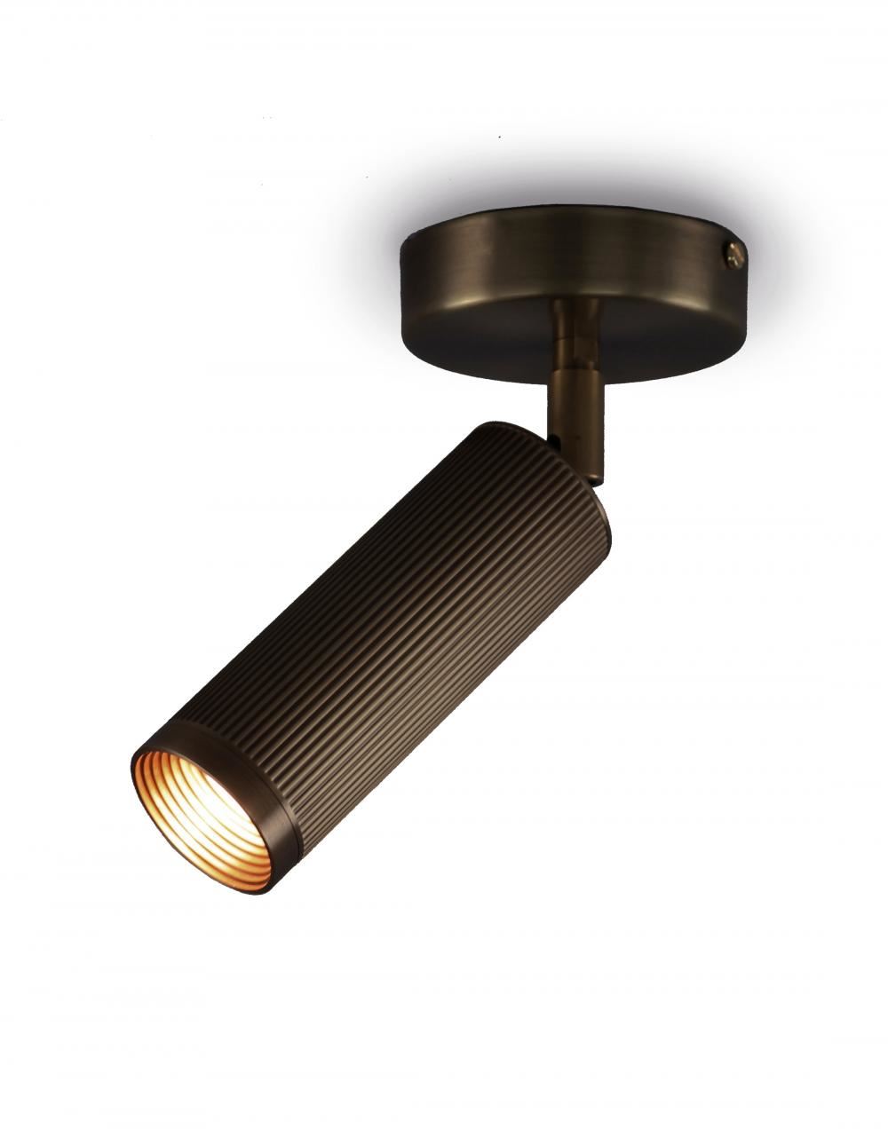 Spot Ceiling Light Single Bronze