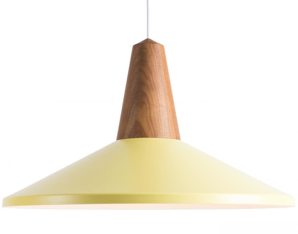 Eikon Shell Pendant Walnut Olive Green Designer Pendant Lighting