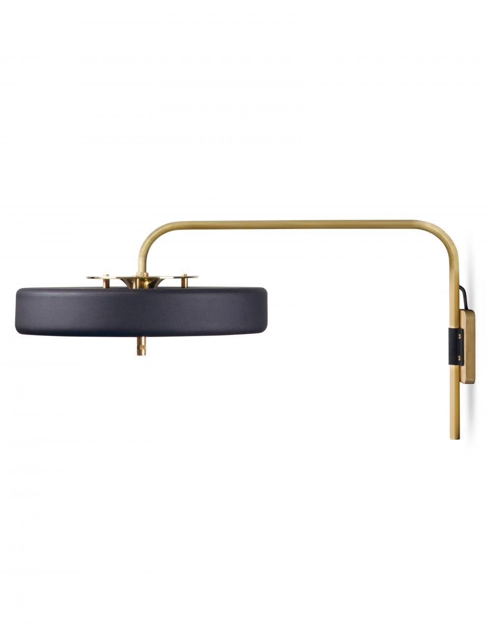 Revolve Wall Light Brass Matte Black