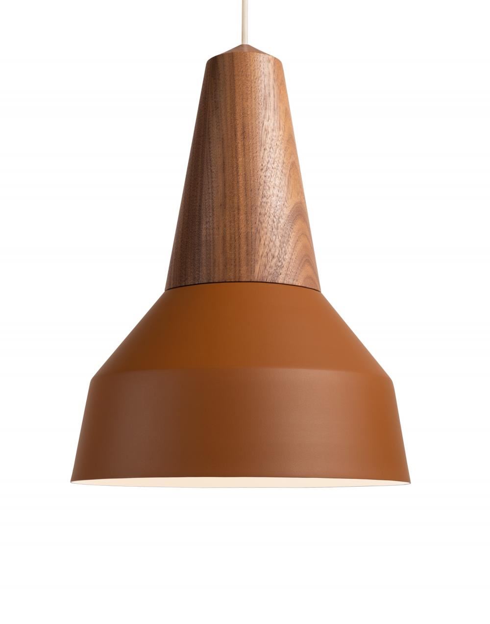 Eikon Pendant Walnut Amber Brown Designer Pendant Lighting