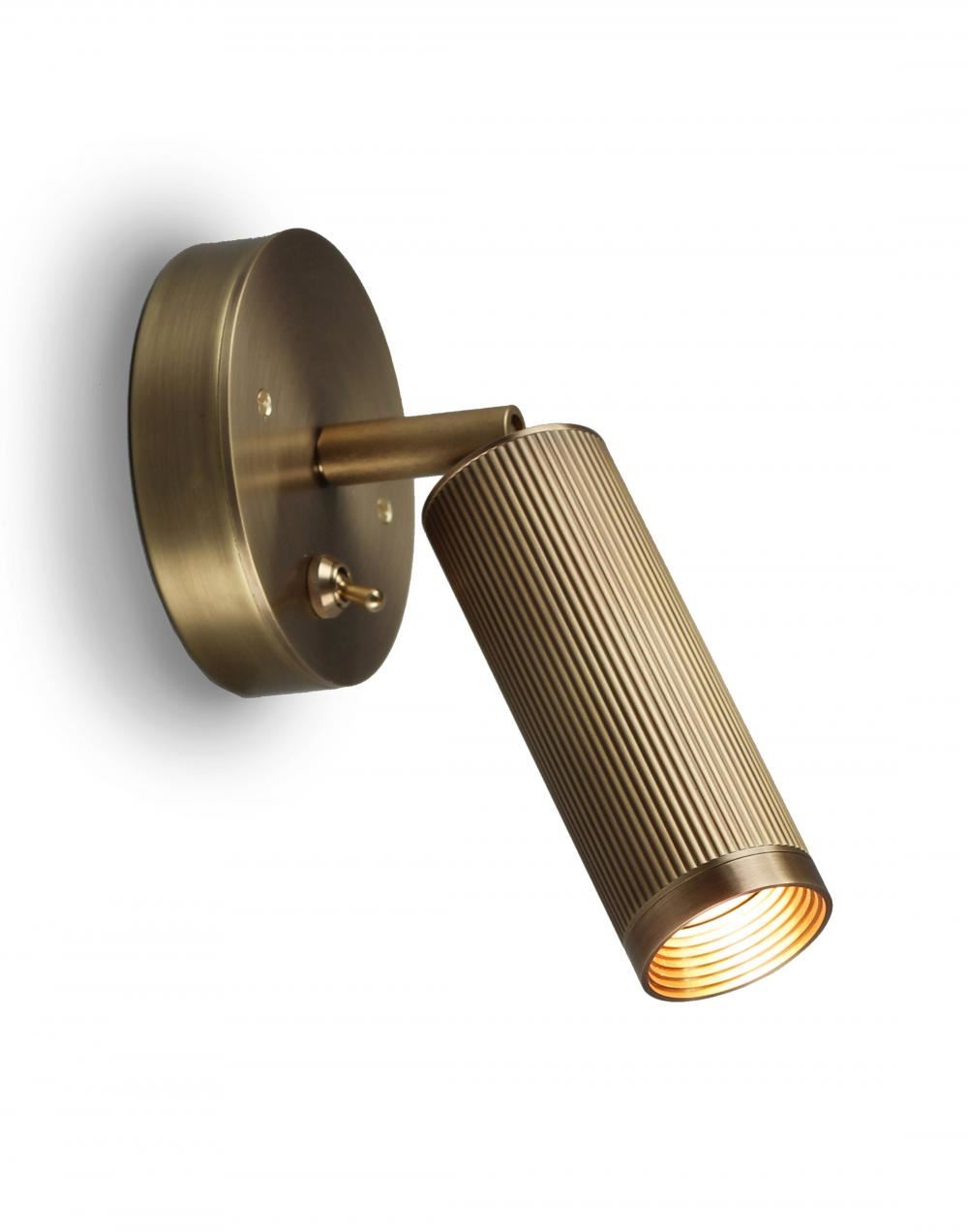 Spot Wall Light Adjustable Antique Brass