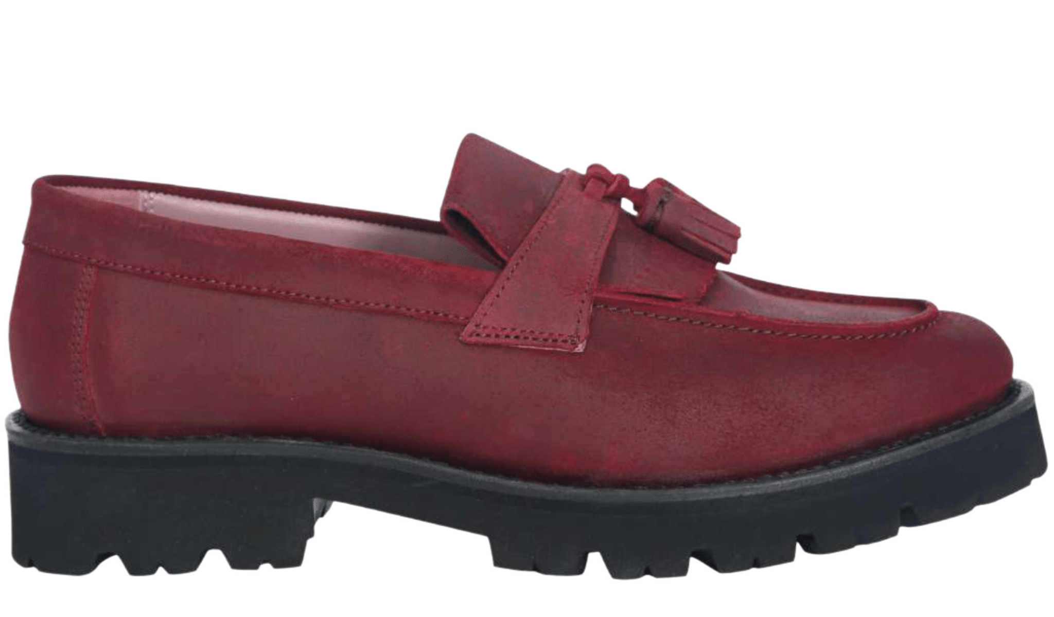 Tia - Burgundy Waxy Suede, 9.5 / D