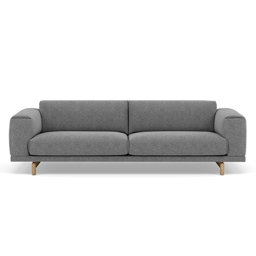 Rest Sofa 3seater Lacquered Oak Oak Hallingdal 166