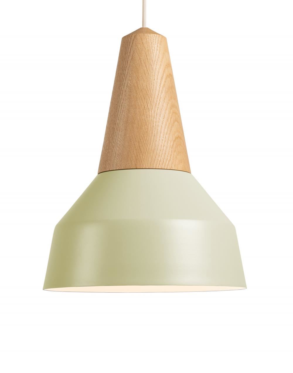 Eikon Pendant Oak Pistache Green Designer Pendant Lighting