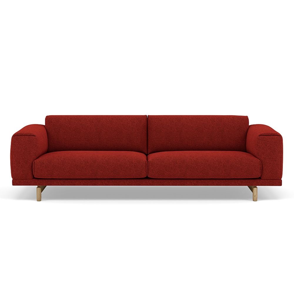 Rest Sofa 3seater Lacquered Oak Oak Hallingdal 596