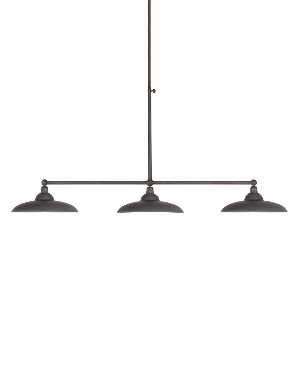 Teviot Pendant 3 Shades Lead Grey Designer Pendant Lighting