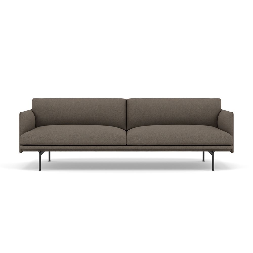 Outline 3seater Sofa Black Hallingdal 227