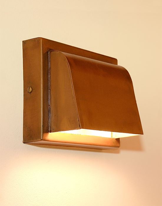 Nith Exterior Wall Light Brown Patina