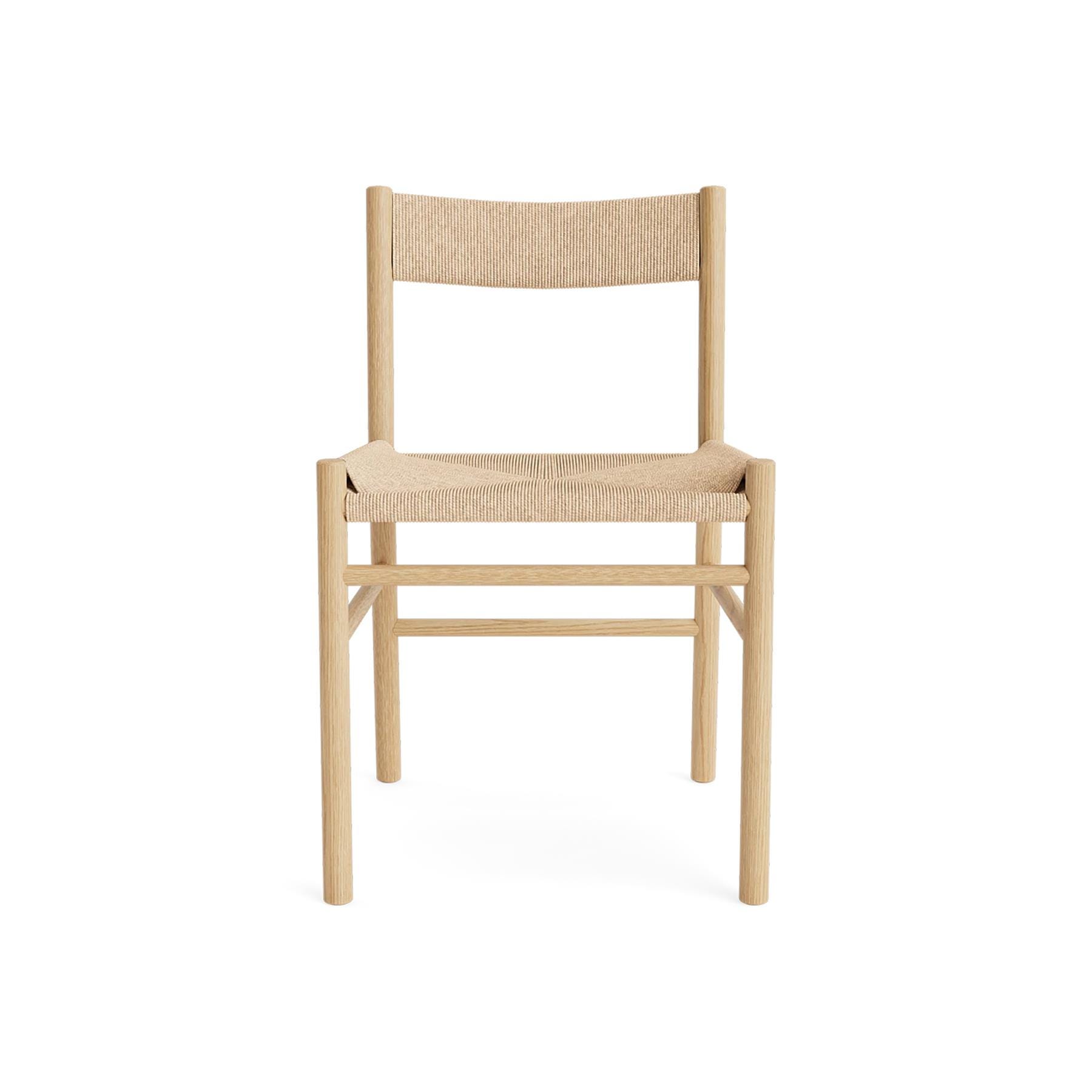 Make Nordic Cord Dining Chair Solid Oak Frame Without Arm Rests Light Wood Designer Furniture From Holloways Of Ludlow